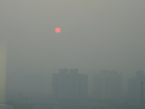 Sunrise through Beijing Smog