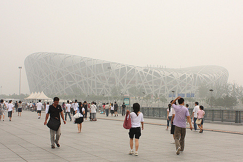 Bird's Nest Stadium & Beijing Smog