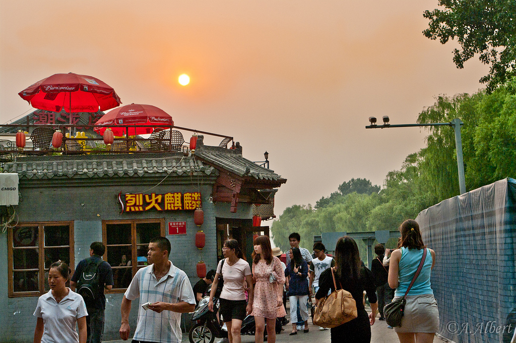 Beijing saturated street afternoon