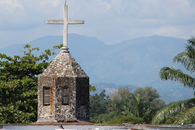 Een kerkje in Bajo Aguan, Honduras.