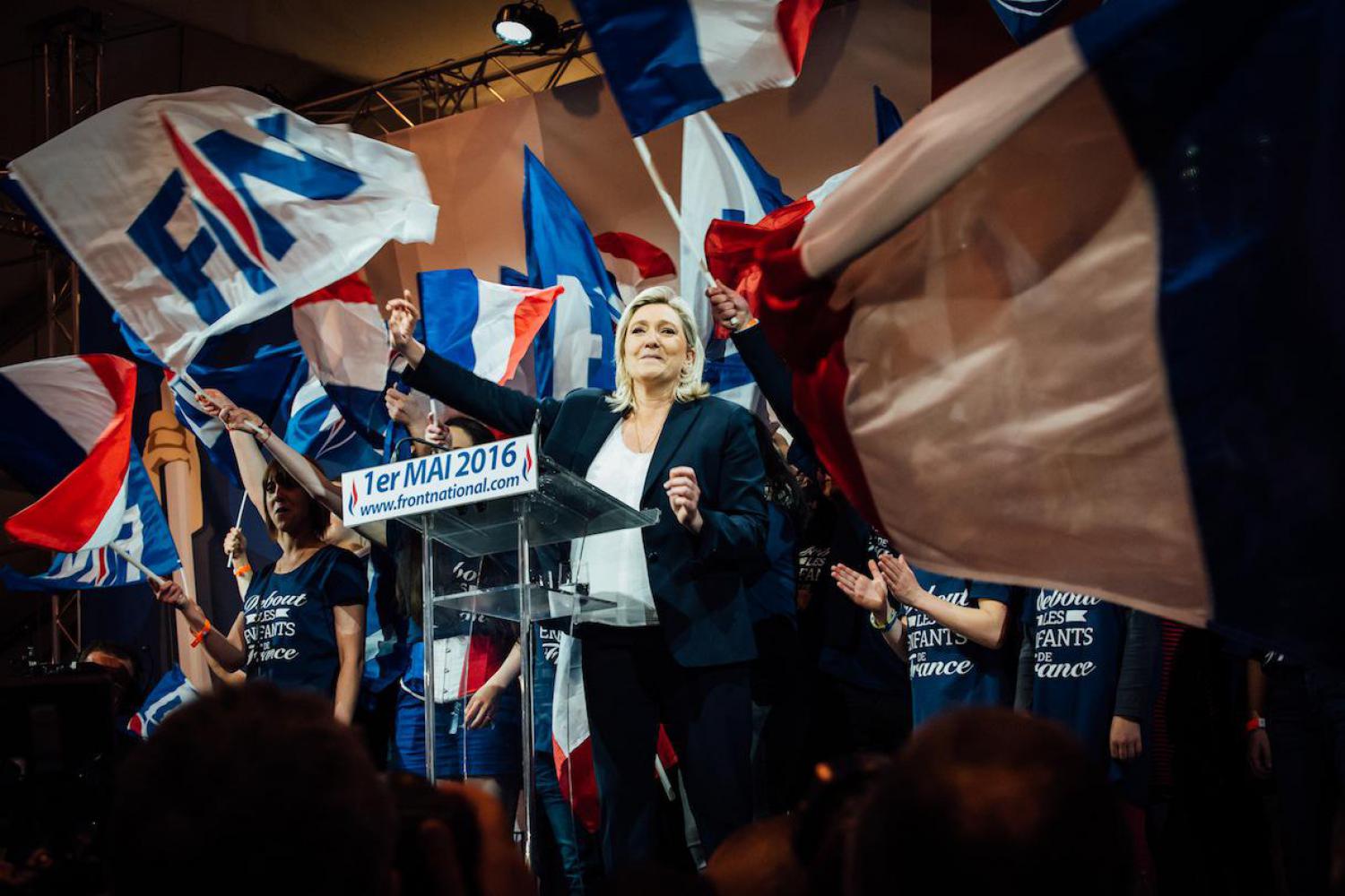Marine Le Pen tijdens de 1 mei-viering voor arbeiders (c) Jurgen Augusteyns (www.jurgenaugusteyns.com)