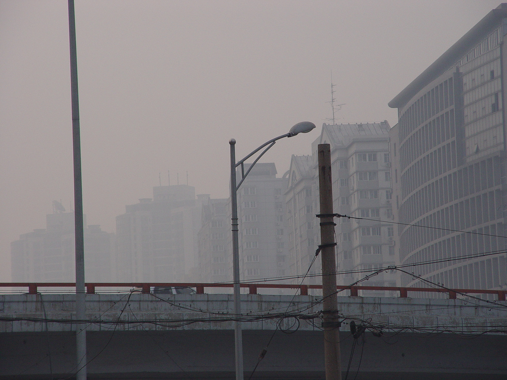 Beijing, smog 8/26/05