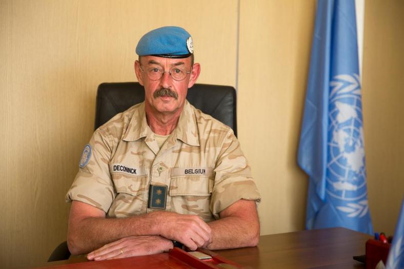 Generaal Jean-Paul Deconinck, MINUSMA Mali. Bamako, 15 januari 2018 © Arne Gillis